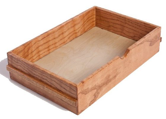 Storage Tray Essential Oil Storage with medium stain